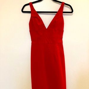 Red cocktail dress